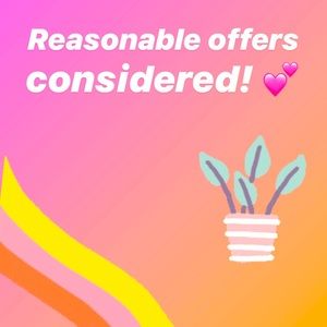 Offers kindly accepted!💕